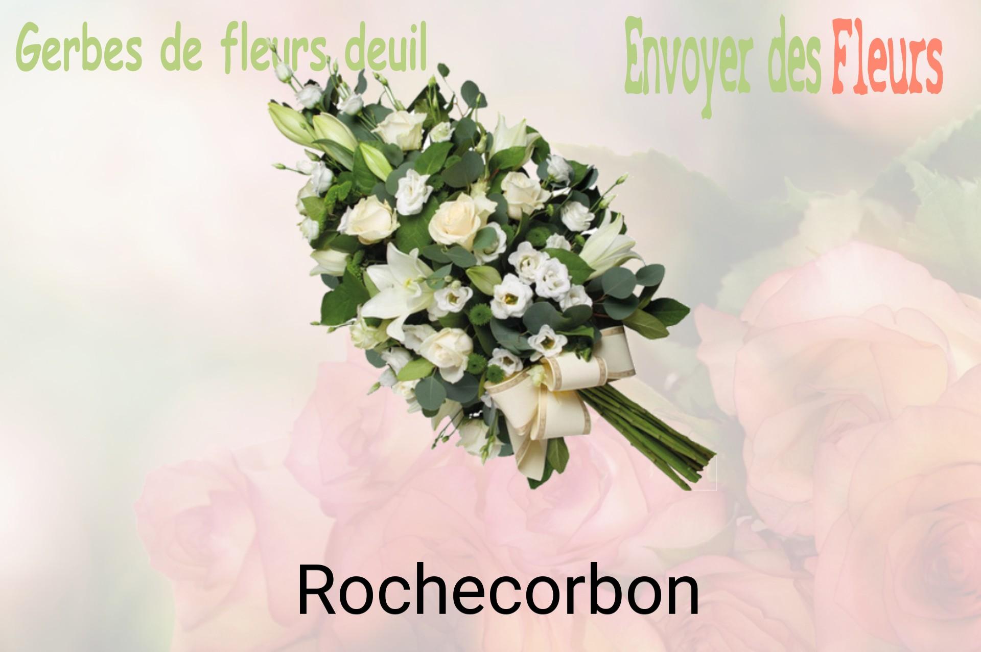 Gerbe de fleurs de deuil livrée à Rochecorbon